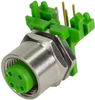 Sensor Connector, M12, Rcpt, 4Pos, Pcb; Product Range Harting - 49AC7706 - Newark, An Avnet Company