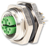 Sensor Connector, M12, Rcpt, 8Pos, Pcb; Product Range Metz Connect - 37AC4270 - Newark, An Avnet Company