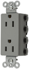 Connector, Power Entry, Rcpt, 15A, 125Vac, Grey; Connector Type Hubbell Wiring Devices - 47W9383 - Newark, An Avnet Company