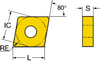T-Max&reg; P insert for turning - CNMP 12 04 08 H10A - Sandvik Coromant Co.