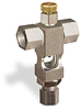 (Formerly B1629-11X00), Cross Small Sight Feed Valve, 1/4” Female NPT Inlet, 1/4” OD Tube Outlet, Handwheel - B1628-235B1HW - Oil-Rite Corp.