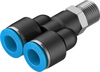 Push-in Y-fitting - QSY-1/4-10 - Festo Corporation