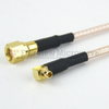 SMC Plug (Male) to RA MMCX Plug (Male) Cable M17/113-RG316 Coax Up To 3 GHz, 1.35 VSWR in 36 Inch and RoHS - FMC1819316LF-36 - Fairview Microwave Inc.