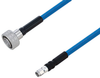 Plenum Snap-On 4.3-10 Male to SMA Male Low PIM Cable 12 Inch Length Using SPP-250-LLPL Coax Using Times Microwave Parts - PE3C6246-12 - Pasternack
