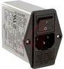 EMI POWER LINE FILTER, MULTI FUNCTION MODULE, W/IEC CONN, DBL FUSEHOLDR, W/VOLTG - 70133401 - Allied Electronics, Inc.