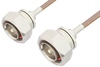 7/16 DIN Male to 7/16 DIN Male Cable 12 Inch Length Using RG400 Coax -- PE34360-12