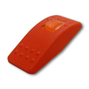 Carling Technologies VVAES00-000 Contura II Switch Actuator, Plastic, Red with Amber Lens -- 44368 - Image