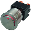 19MM LATCHING MSM PUSHBUTTON SWITCH, GREEN RING ILLUMINATION - 70020873 - Allied Electronics, Inc.
