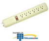 Leviton Household Appliance Grade 6-Outlet, 3 Ft. Cord,.. -- ACS-H1194 - Image