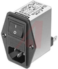 Power Entry Module, Compact, 4A, Fast-on/Solder Lug Connections - 70027218 - Allied Electronics, Inc.