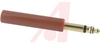 Phone Plug; 3; Screw/Solder Lug; 0.25 in.; Brass; Nickel - 70214586 - Allied Electronics, Inc.