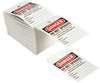 Brady B-851 Red/Black on White Polyester Printable Tags - 3.875 in Width - 6 in Length - 145539 -- 754473-54356