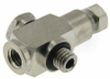 10-32 Thread to 1/16 Inch O.D. Tubing and 10-32 Thread, Tee Compression - MCBT-16-10 - Beswick Engineering Co., Inc.