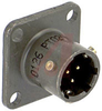 connector,metal circ,class a,box mount recept,size 8,3 #20 gold plt pin contact - 70143372 - Allied Electronics, Inc.