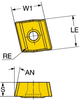 CoroDrill&reg; 800 insert for drilling -- 800-06 03 08H-P-G 1115 - Image