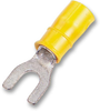 Terminal, Spade/fork, #10, Crimp, Yellow; Product Range Amp Te Connectivity - 26R1522 - Newark, An Avnet Company