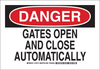 Brady B-555 Aluminum Rectangle White Door, Gate & Pathway Sign - 14 in Width x 10 in Height - TEXT: DANGER - 124776 - 754473-72373 - R. S. Hughes Company, Inc.