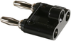 Banana Plug, 15A, Screw, Black; Gender Pomona - 34F857 - Newark, An Avnet Company