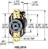 Connector, Power Entry, Receptacle, 20A; Connector Type Hubbell Wiring Devices - 98F2167 - Newark, An Avnet Company