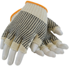 PIP 37-C119PDD Black/White Large Cotton/Polyester Fingerless Work & General Purpose Gloves - PVC Dotted Both Sides Coating - 7.7 in Length - 616314-15250 - 616314-15250 - R. S. Hughes Company, Inc.