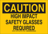 Brady B-302 Polyester Rectangle Yellow Personal Protection Equipment (PPE) Sign - 10 in Width x 7 in Height - Laminated - TEXT: CAUTION - 128570 - 754473-77472 - R. S. Hughes Company, Inc.