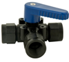 Polypropylene Three- Way Ball Valve 1/2