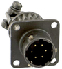 Circular Connector, Receptacle, Size 8, 2 Position, Wall; Product Range Amphenol Industrial - 71K9491 - Newark, An Avnet Company