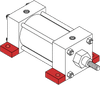 Series MN Aluminum Pneumatic Cylinder - Model MN42 NFPA Style MS2 -- Lug Mounting - Image
