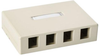 Surface Mount Box, 4Port, Pvc, Ivory; Accessory Type Hellermanntyton - 75Y2996 - Newark, An Avnet Company