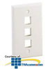 Panduit® Netkey Single Gang Flush Mount Vertical.. - NK3FNIW - TelephoneStuff.com
