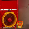 Q46 Digital Cloth Door Fan System w/Automatic Control -- REDFQ46120V