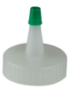 Blind Yorker Spout Caps with Green Tips - 66940 - U.S. Plastic Corporation