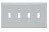 Toggle Switch Openings, Four Gang, White - SPJ4W - Legrand