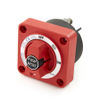 Mechanical Products 672-P01-060-04, 67 Series Red Battery Disconnect with Integrated Manual Reset Breaker, 60A, 32VDC, 2-Position -- 49091
