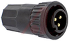 Connector; #12; Solder Cup; 3; Pin; Gold over Nickel; 0.365 in. - 70025467 - Allied Electronics, Inc.