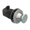 Point Push To Close Latch, Round Housing, Satin Housing, Chrome Knob - MP-05-312-21 - Southco