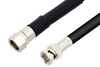 75 Ohm F Male to 75 Ohm BNC Male Cable 72 Inch Length Using 75 Ohm RG6-CATV Coax - PE36145-72 - Pasternack