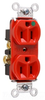 Duplex/Single Receptacle -- 8200-HRED - Image