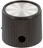 Round Knob, 6.35Mm; Shaft Type Ehc (Electronic Hardware) - 95F6987 - Newark, An Avnet Company