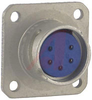 connector,metal circ,sq flange recept,bayonet mating,5 #20 solder socket cont - 70143336 - Allied Electronics, Inc.