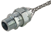 Cord Connector, steel, 1" NPT, cable range .625 - .750 with mesh - RSRS-312-E - Remke Industries