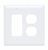 Combination Openings, 1 Duplex Receptacle & 1 Decorator -- TPJ826W - Image