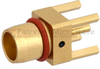 BMA Plug (Male) Slide-On PCB Connector Thru Hole, Solder - FMCN1221 - Fairview Microwave Inc.