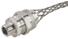 Cord Grip with ISO Metric thread, alum, M25, cable range .438 - .500 with mesh - RSM-25208-E - Remke Industries