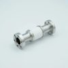 Ceramic Break, 15KV Isolation, 0.63″ Inner Dia, 1.33″ Conflat Flange -- A0585-1-CF - Image