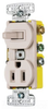Combination Switch/Receptacle - RC108LA - Hubbell Incorporated