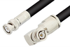 BNC Male to BNC Male Right Angle Cable 36 Inch Length Using RG8 Coax, RoHS - PE3327LF-36 - Pasternack