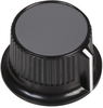 Knob, 28Mm, Black, Cap 6 Shaft; Shaft Type Multicomp - 73M9614 - Newark, An Avnet Company