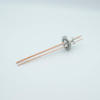 Power Feedthrough, 5000 Volts, 50 Amps, 3 Pins, 0.094″ Copper Conductors, 1.57″ QF / KF Flange - A0514-2-QF - MPF Products, INC.