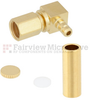 Right Angle SSMC Plug (Male) Connector for RG178, RG196 Cable, Crimp/Solder - FMCN1296 - Fairview Microwave Inc.